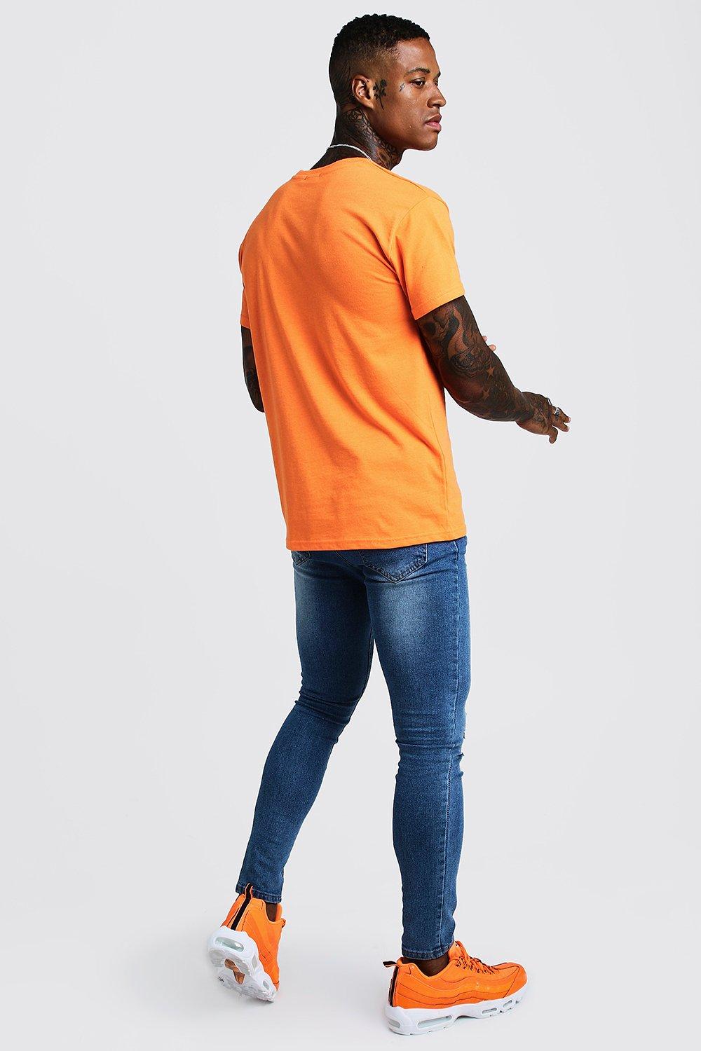 T shirt ajust orange fluo